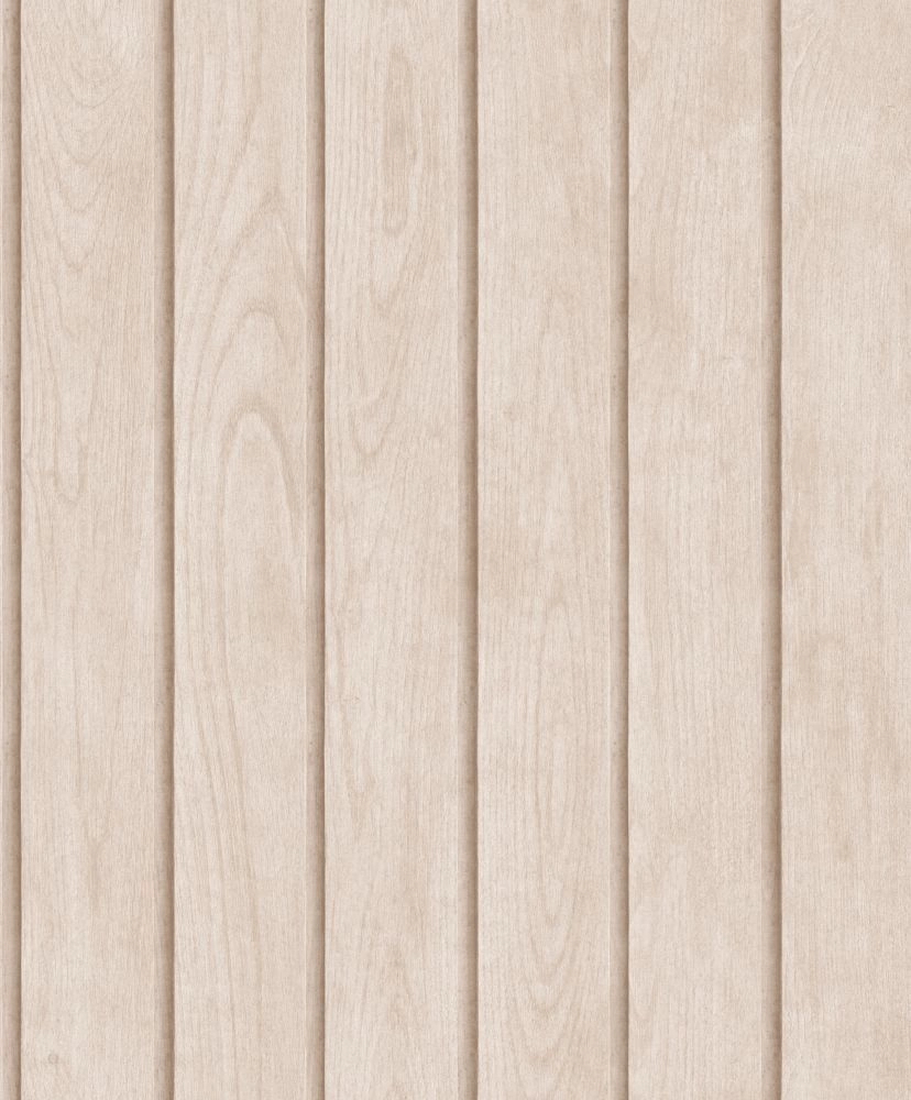 Mosható dekor tapéta világosbarna fa lambéria hatású mintával