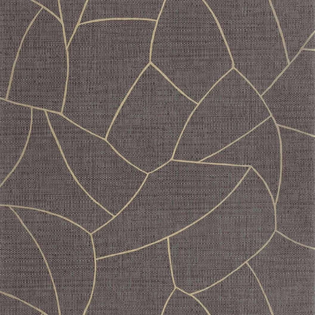 Mosható design tapéta geometriai mintával fekete színben