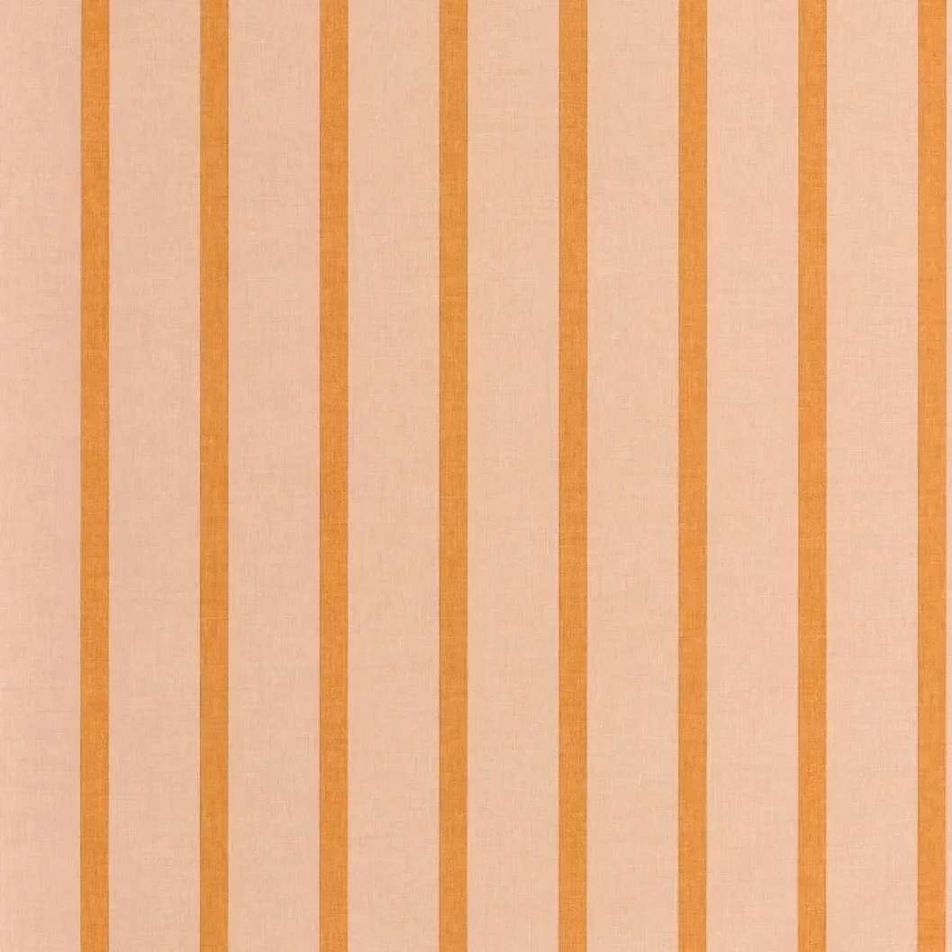 Mosható design tapéta keskeny csíkos mintával narancssárga színben