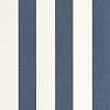 Mosható design tapéta széles csíkos mintás matrózkék és krém színben