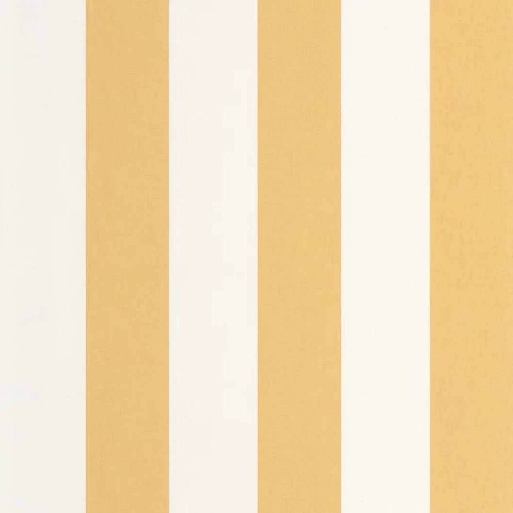 Mosható design tapéta széles csíkos mintás narancs és krém színben