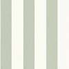 Mosható design tapéta széles csíkos mintás zsályazöld és krém színben