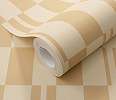 Mosható design tapéta téglalap mintával beige színben