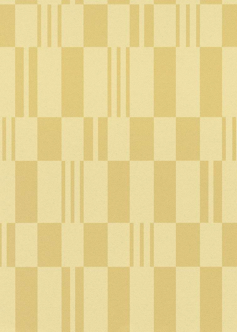 Mosható design tapéta téglalap mintával sárga színben