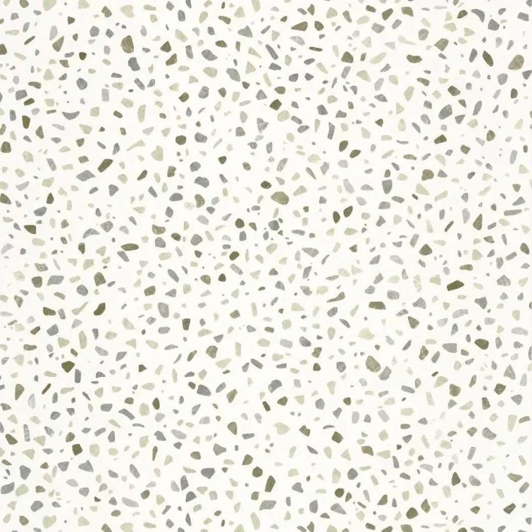 Mosható design tapéta terrazzo minta kék és szürke színben