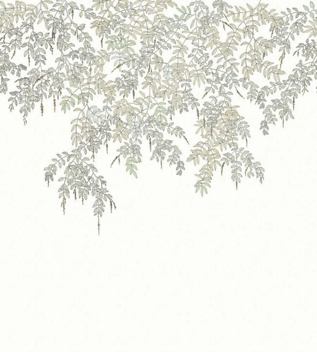 Mosható fotótapéta lehulló levél minta beige és fekete színben