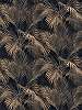 Mosható vinyl fotótapéta barna, fekete színben pálma levél mintával