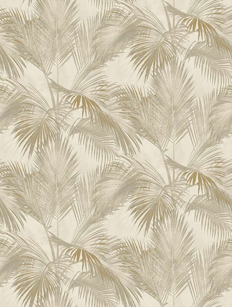 Mosható vinyl fotótapéta bézs pálma levél mintával