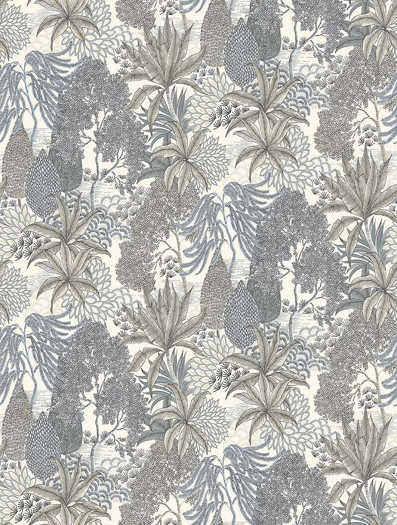 Mosható vinyl fotótapéta krém és drapp színű levelekkel gyümölcsökkel elegáns stílushoz