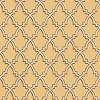 Mustársárga és arany színű premium design tapéta hímzett hatású geometriai mintával