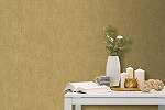 Mustársárga textil hatású vlies dekor tapéta