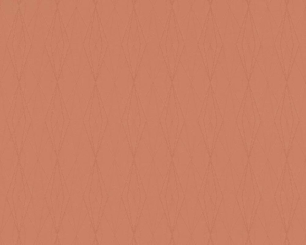 Narancssárga tapéta modern elegáns geometriai mintával