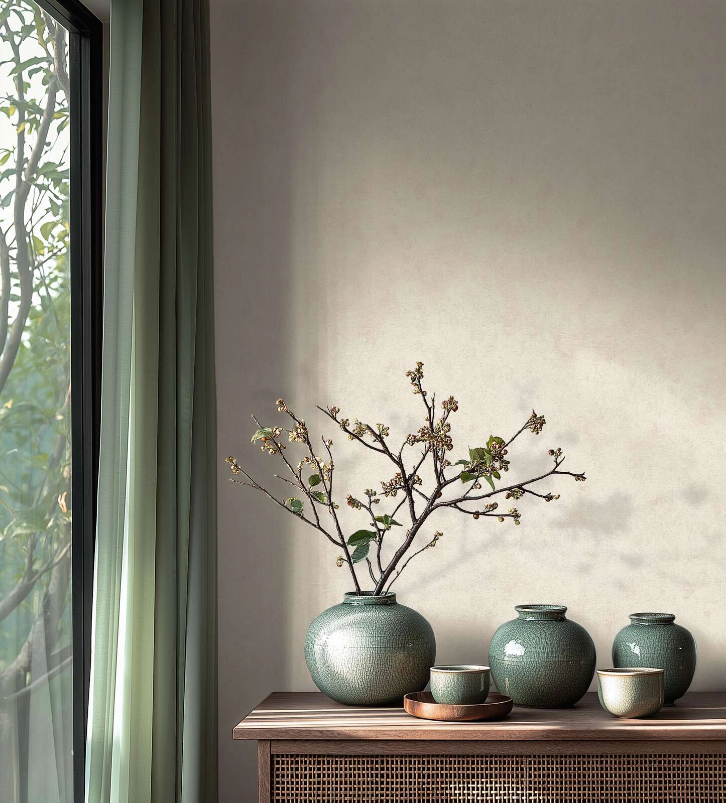 Natúr vinyl dekor tapéta beton mintával