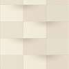 Négyszög geometria mintás 3d hatású beige színű design tapéta