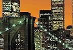 New York city light fali poszter