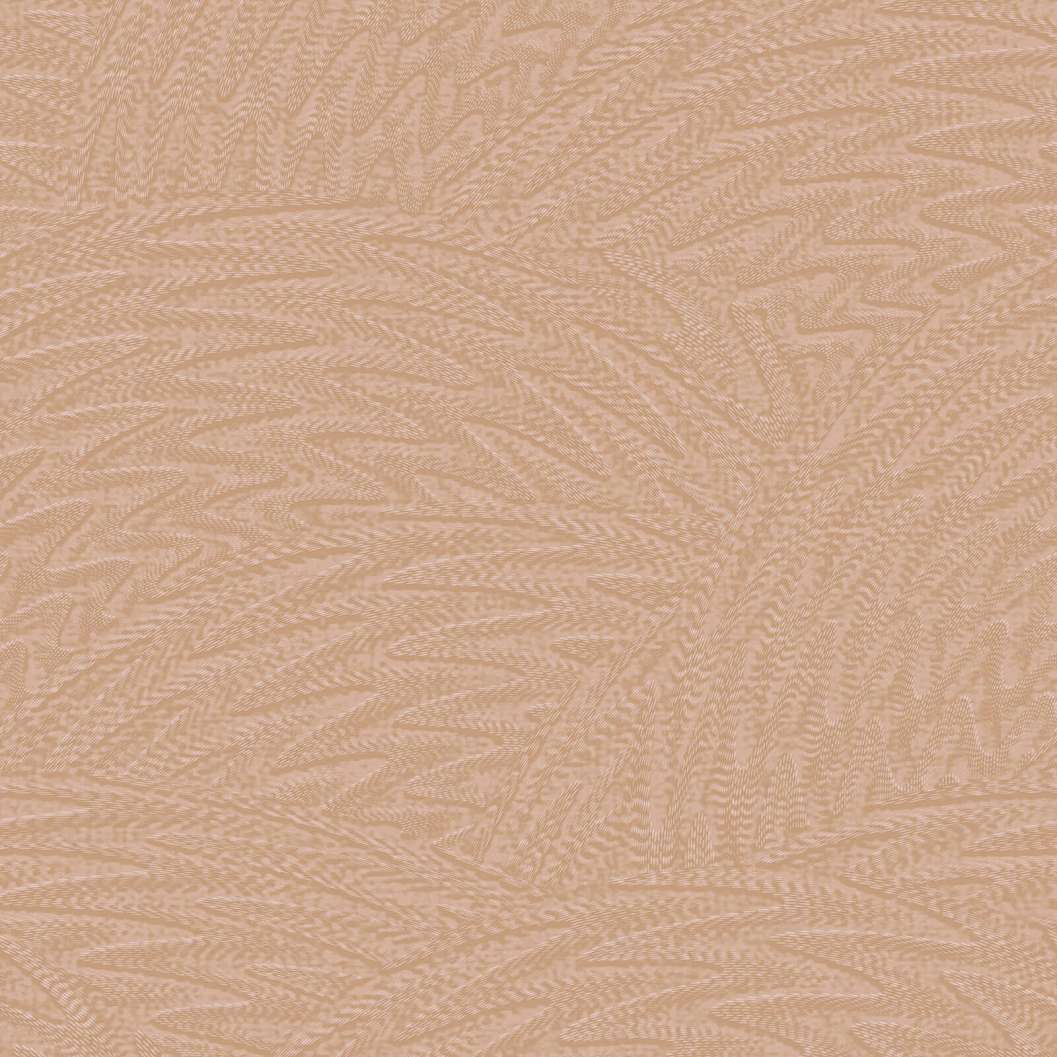 Nude, lazac színű hullám levél mintás olasz design tapéta