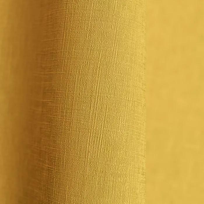 Okkersárga textil hatású dekor tapéta