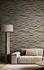 Olasz design tapéta absztrakt mintával sötétbarna színben