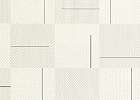 Olasz design tapéta krémfehér textilhatású alapon finom geometriai mintával