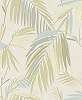 Olasz design tapéta pálmalevél mintával világoszöld színben
