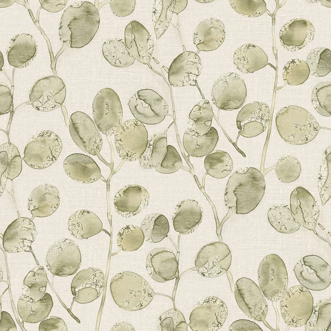 Olasz design vinyl tapéta halványzöld leveles mintával