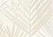 Olasz elegáns design tapéta struktúrált beige pálma levél mintával
