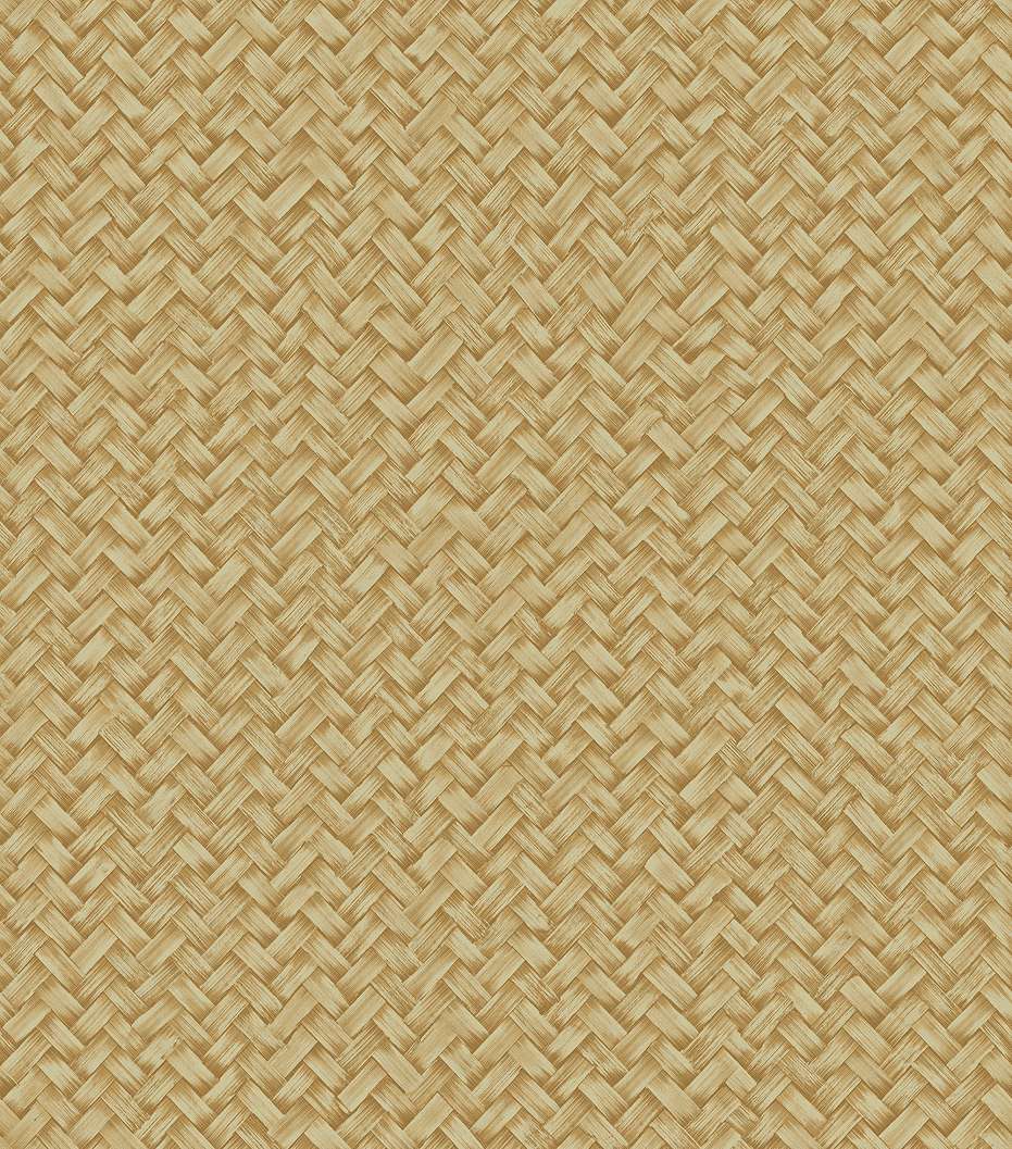 Olasz mosható designe tapéta rattanhatású szőtt mintával beige színben