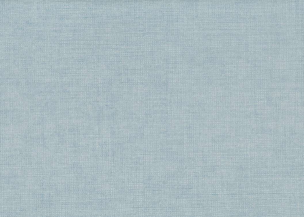 Olasz vinyl design tapéta textilhatású mintával enyhén fényes égkék színben struktúrált felüleltű