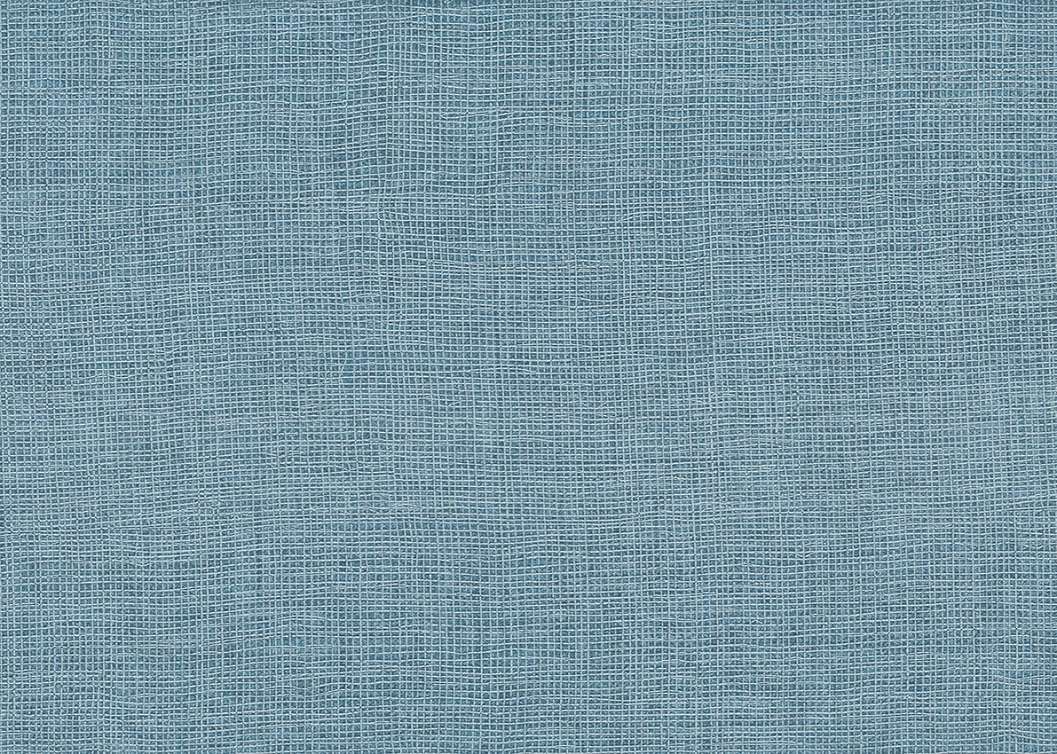 Olasz vinyl design tapéta textilhatású mintával enyhén fényes indigókék színben struktúrált felüleltű