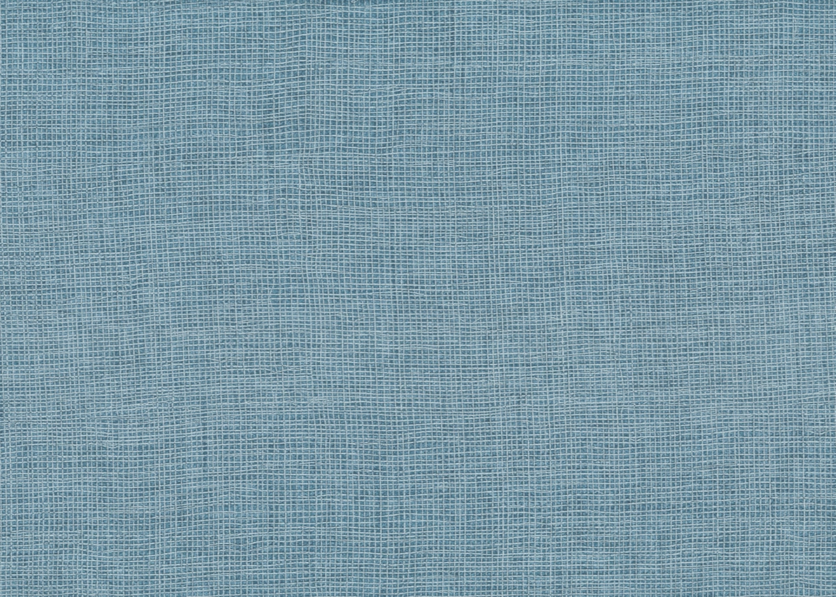 Olasz vinyl design tapéta textilhatású mintával enyhén fényes indigókék színben struktúrált felüleltű