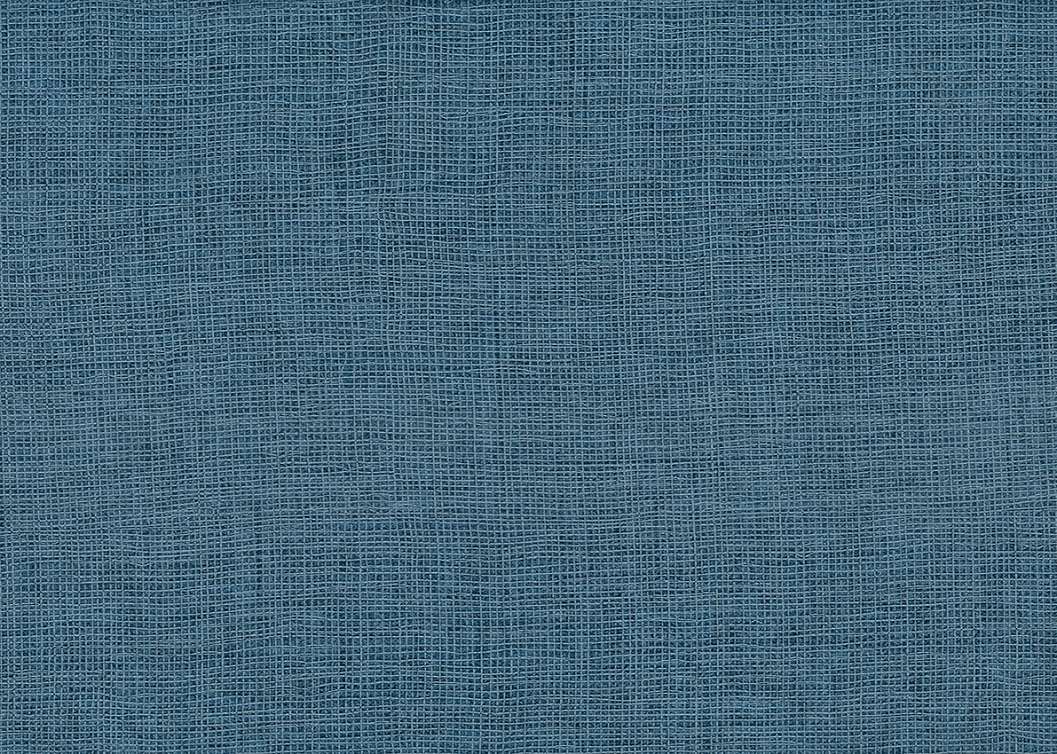 Olasz vinyl design tapéta textilhatású mintával sötét olajkék színben struktúrált felüleltű