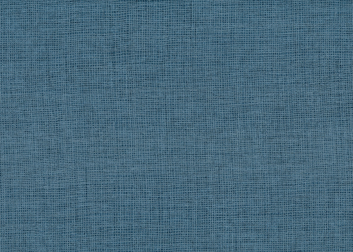 Olasz vinyl design tapéta textilhatású mintával sötét olajkék színben struktúrált felüleltű