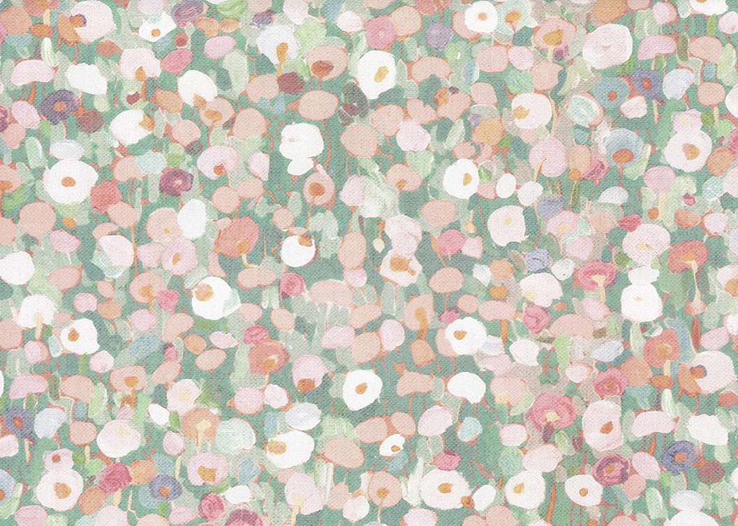 Olasz vinyl design tapéta virág mintával pasztel színekben