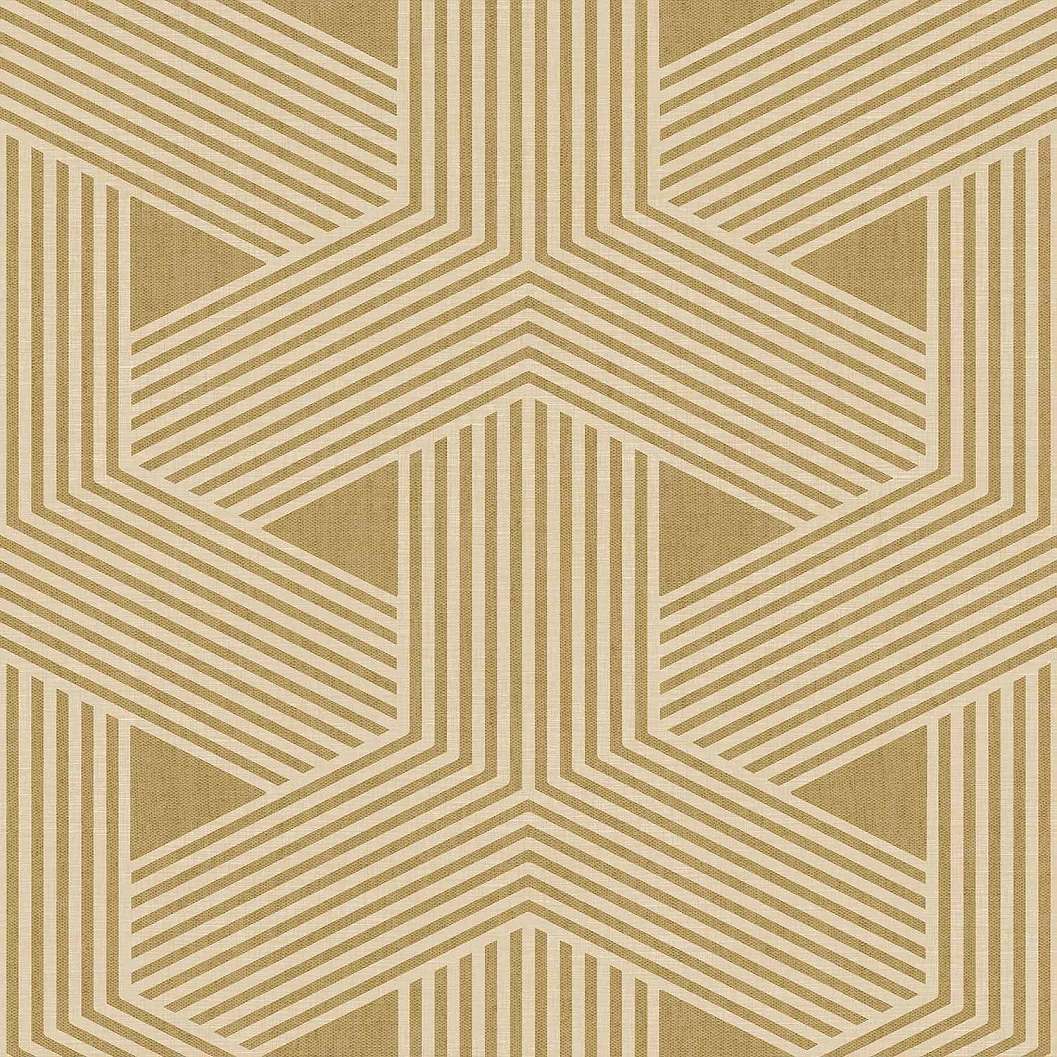 Olasz vinyl tapéta geometrikus mintával textilhatású alapon