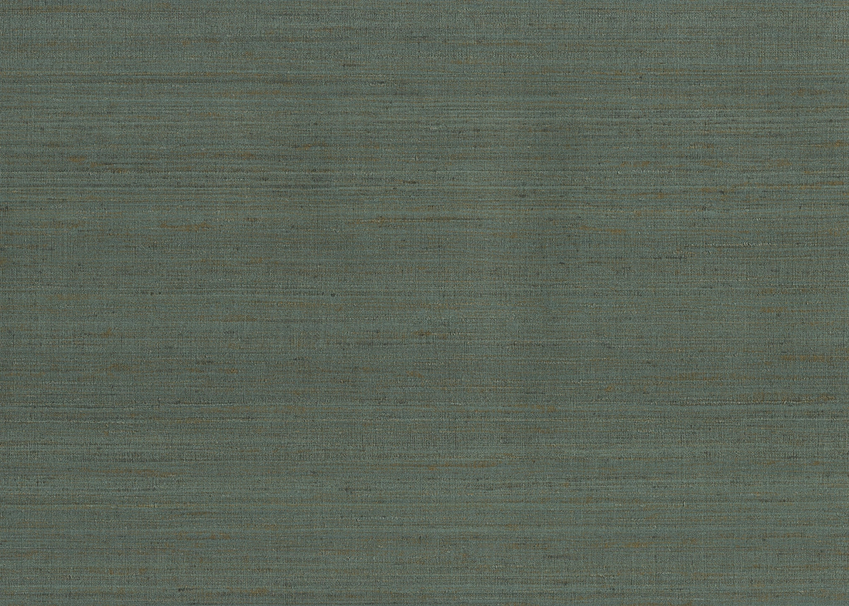 Olasz vinyl tapéta selyemszőtt hatású zöld textil mintával 100cm széles tekercs