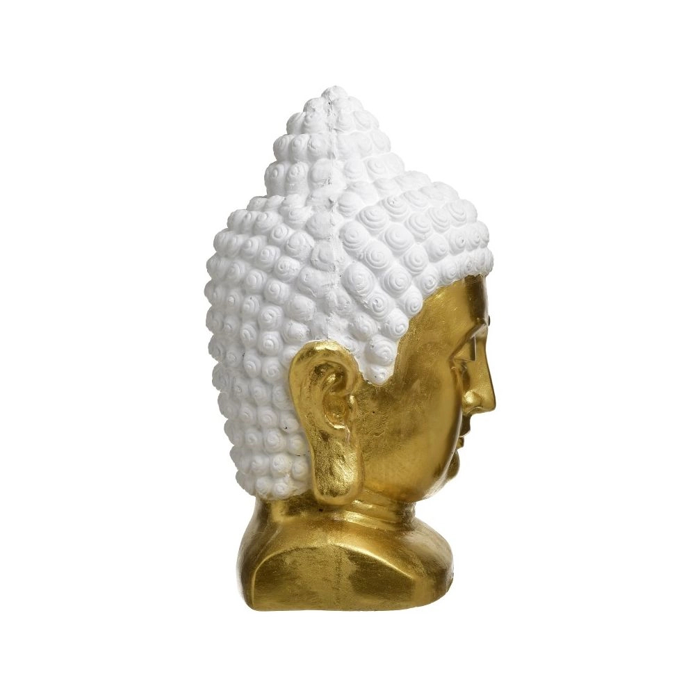 Óriás arany Buddha fej asztali dekor 50cm magas