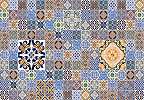 Óriás fali poszter marokkói csempe mintával 368x254 vlies