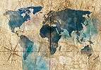 Óriás fali poszter vintage világtérkép mintával 368x254 vlies