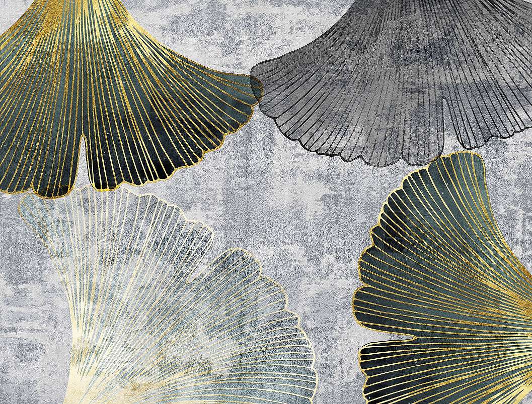 Échantillon DIN A4 de Papier peint en vinyle tigres et feuilles tropicales  blanc texturé en relief - Machli 681998 de GAULAN