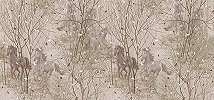 Óriás lóvas gyerekszobai poszter tapéta natur színekkel