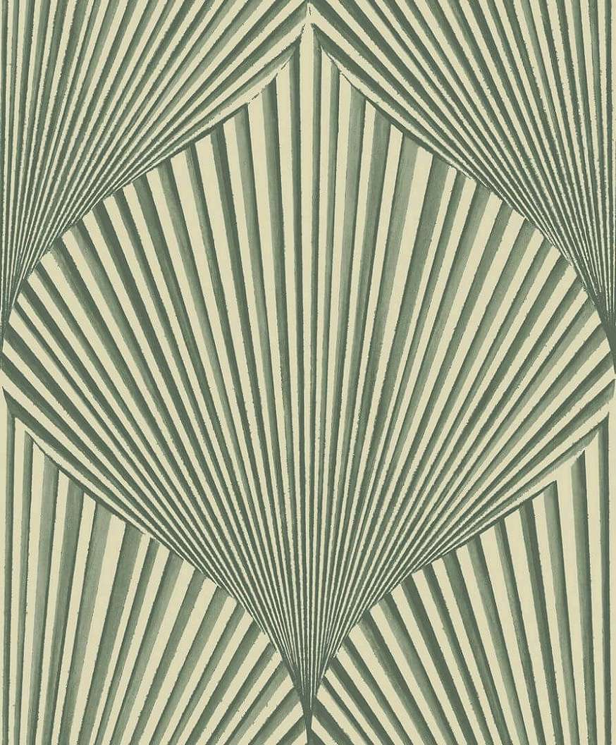 Óriás pálmalevél mintás design tapéta zöld színben