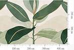Óriás zöld leveles poszter tapéta skandináv stílusban egyedi méretben 450cm X 295cm