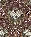 Orientális keleties stílusú bordó tigris mintás design tapéta 
