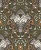 Orientális keleties stílusú khaki,keki tigris mintás design tapéta 