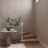 Ornamentális leveles mintás fényes beige színű dekor tapéta