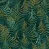 Páfránylevél mintás zöld angol design tapéta