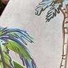 Pálmafa mintás design tapéta vízfestett stílusban