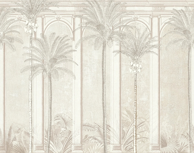 Pálmafa mintás Khroma fotótapéta struktúrált vinyl felülettel 4 panelban
