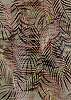 Pálmalevél mintás vlies fali poszter barna színvilágban