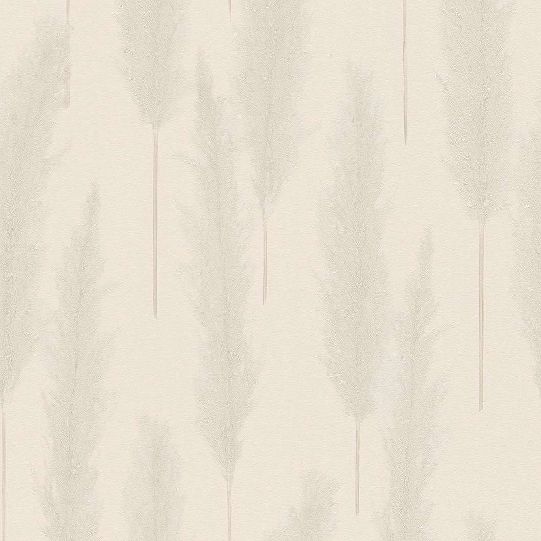 Pampafű mintás vlies design tapéta taupe színben